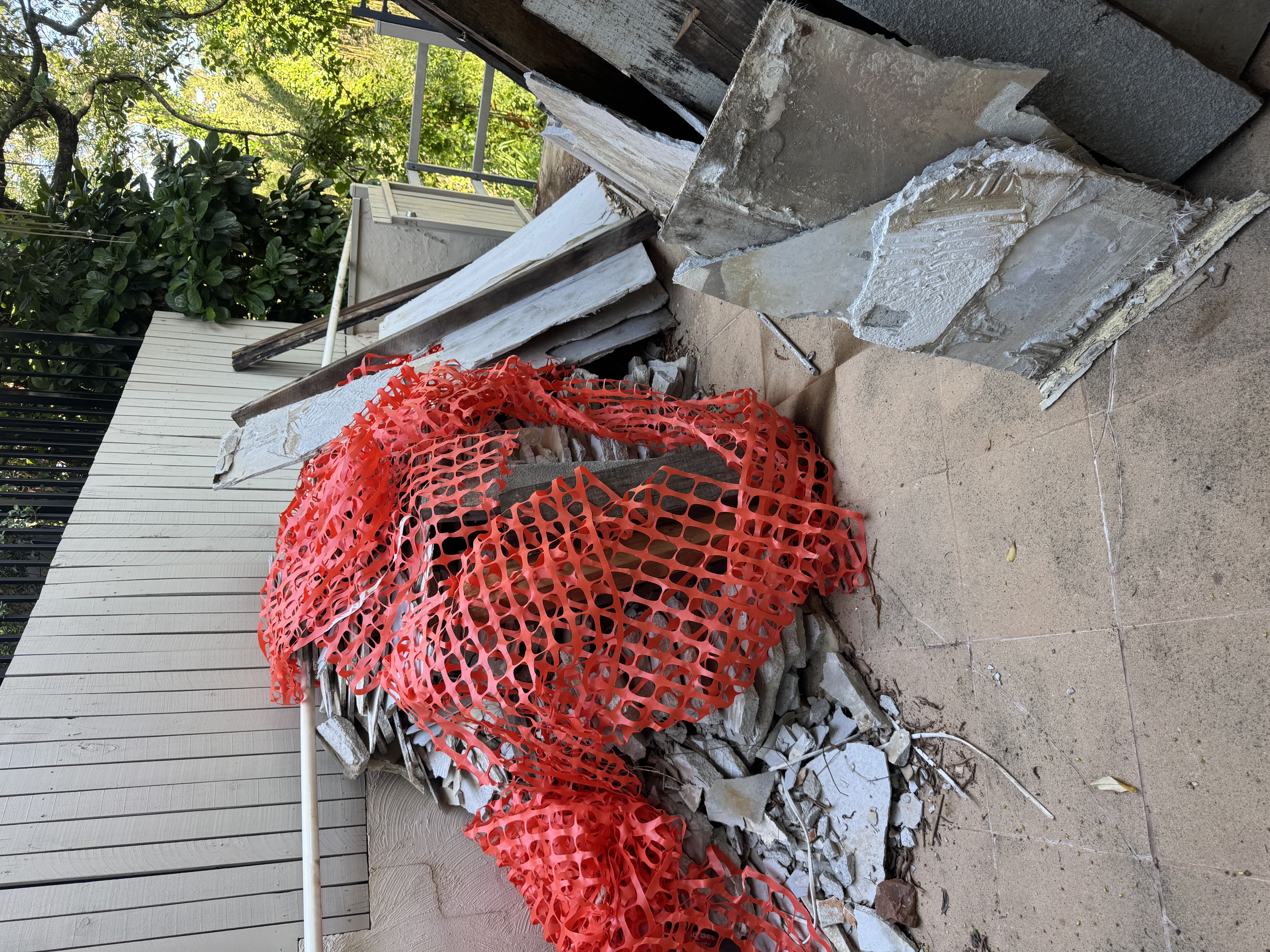 Demolition debris and materials for removal from Gold Coast worksite