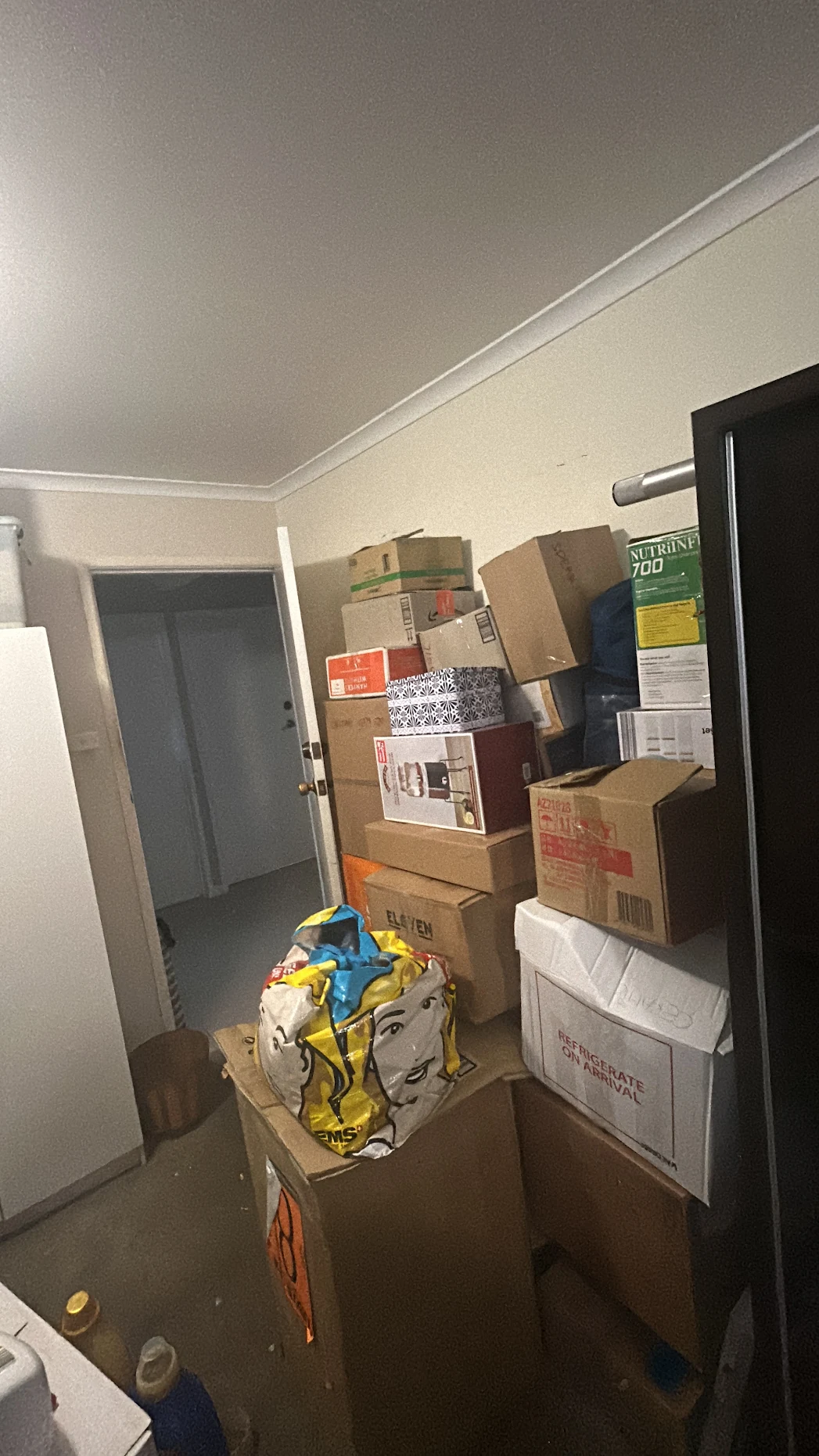Room full of household items ready for removal, Gold Coast